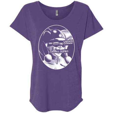 T-Shirts Purple Rush / X-Small God Save The Quinn Triblend Dolman Sleeve