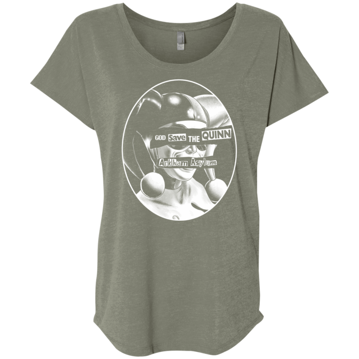 T-Shirts Venetian Grey / X-Small God Save The Quinn Triblend Dolman Sleeve