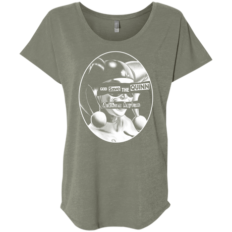 T-Shirts Venetian Grey / X-Small God Save The Quinn Triblend Dolman Sleeve