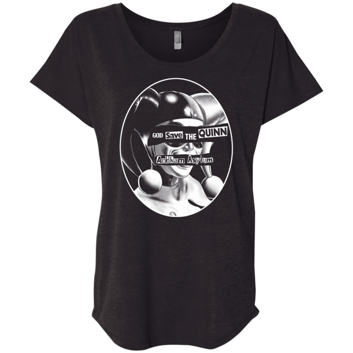 T-Shirts Vintage Black / X-Small God Save The Quinn Triblend Dolman Sleeve