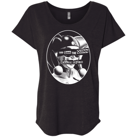 T-Shirts Vintage Black / X-Small God Save The Quinn Triblend Dolman Sleeve