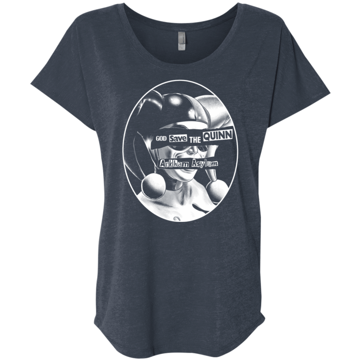 T-Shirts Vintage Navy / X-Small God Save The Quinn Triblend Dolman Sleeve