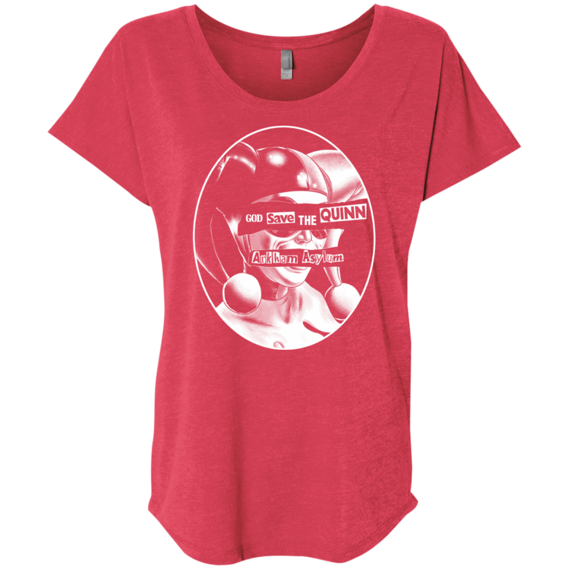 T-Shirts Vintage Red / X-Small God Save The Quinn Triblend Dolman Sleeve
