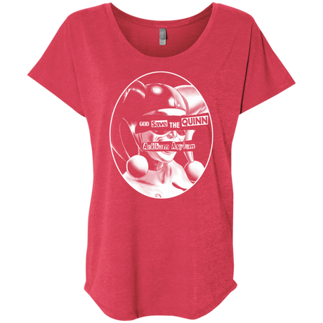 T-Shirts Vintage Red / X-Small God Save The Quinn Triblend Dolman Sleeve