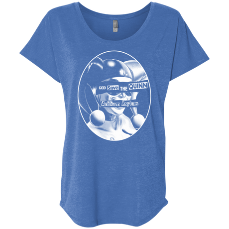T-Shirts Vintage Royal / X-Small God Save The Quinn Triblend Dolman Sleeve