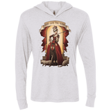 T-Shirts Heather White / X-Small God Save The Quinn Triblend Long Sleeve Hoodie Tee
