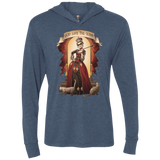 T-Shirts Indigo / X-Small God Save The Quinn Triblend Long Sleeve Hoodie Tee