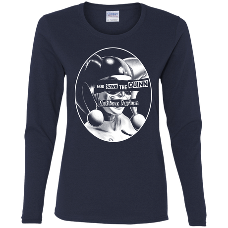 T-Shirts Navy / S God Save The Quinn Women's Long Sleeve T-Shirt