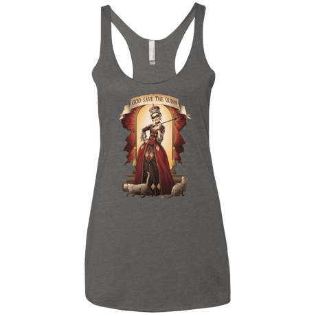 T-Shirts Premium Heather / X-Small God Save The Quinn Women's Triblend Racerback Tank