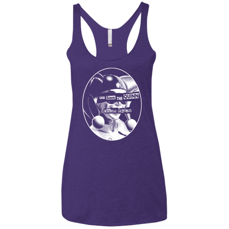 T-Shirts Purple Rush / X-Small God Save The Quinn Women's Triblend Racerback Tank