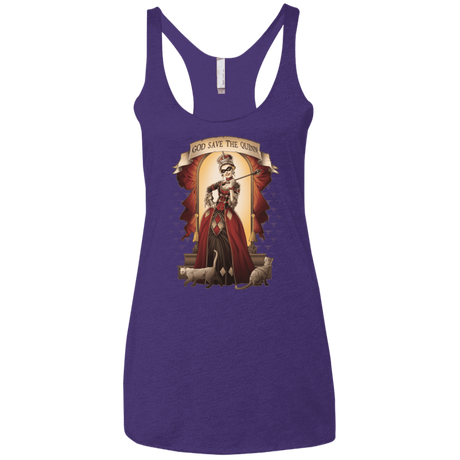 T-Shirts Purple / X-Small God Save The Quinn Women's Triblend Racerback Tank