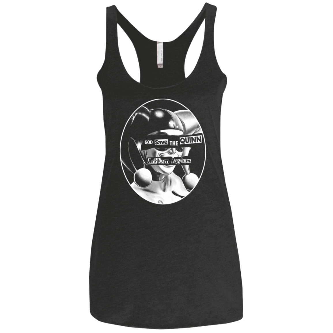 T-Shirts Vintage Black / X-Small God Save The Quinn Women's Triblend Racerback Tank