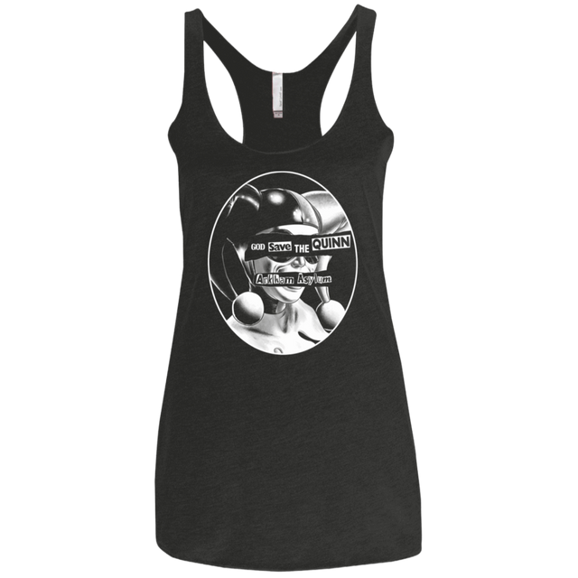 T-Shirts Vintage Black / X-Small God Save The Quinn Women's Triblend Racerback Tank