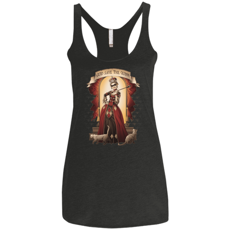 T-Shirts Vintage Black / X-Small God Save The Quinn Women's Triblend Racerback Tank