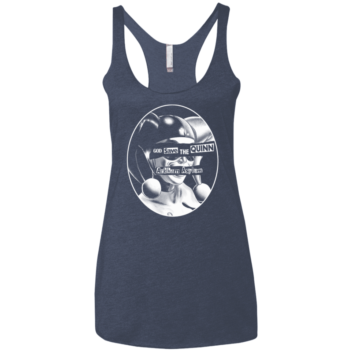 T-Shirts Vintage Navy / X-Small God Save The Quinn Women's Triblend Racerback Tank