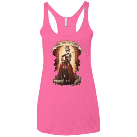 T-Shirts Vintage Pink / X-Small God Save The Quinn Women's Triblend Racerback Tank