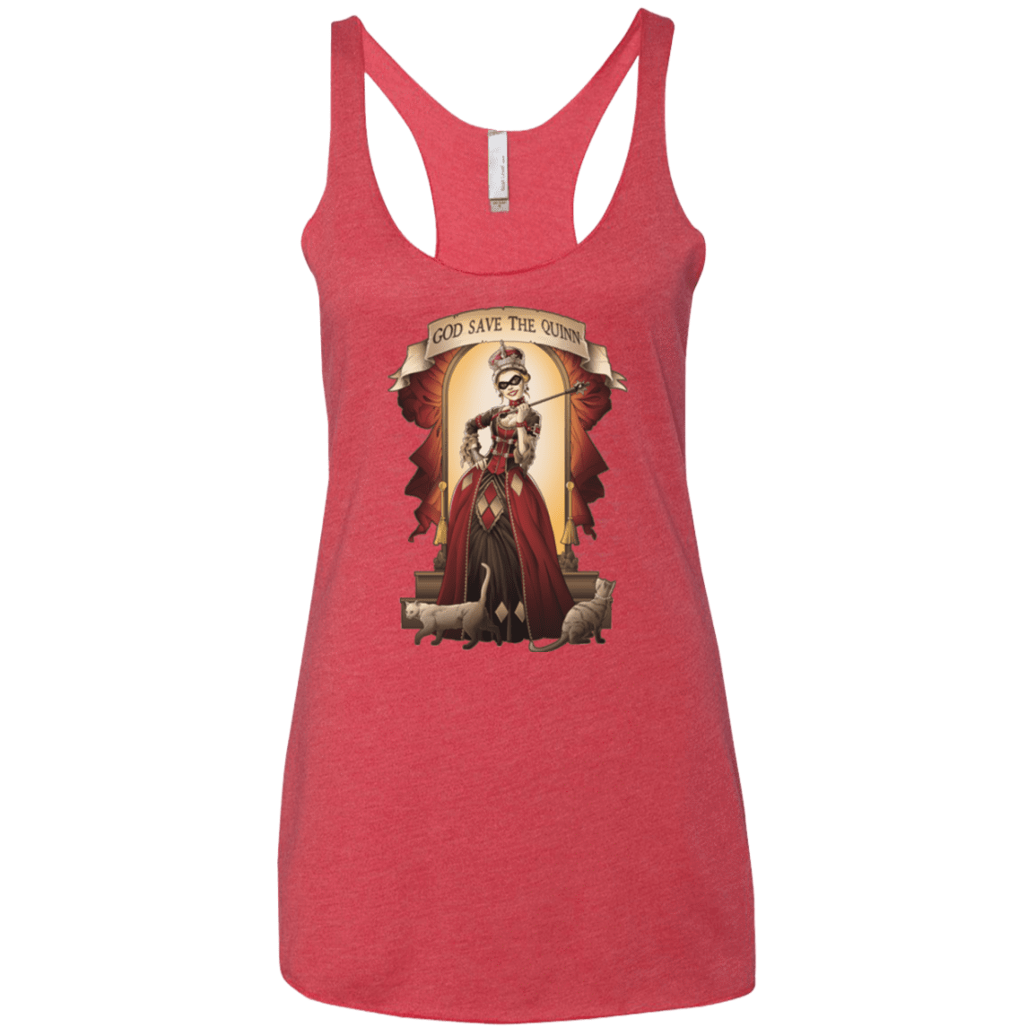 T-Shirts Vintage Red / X-Small God Save The Quinn Women's Triblend Racerback Tank