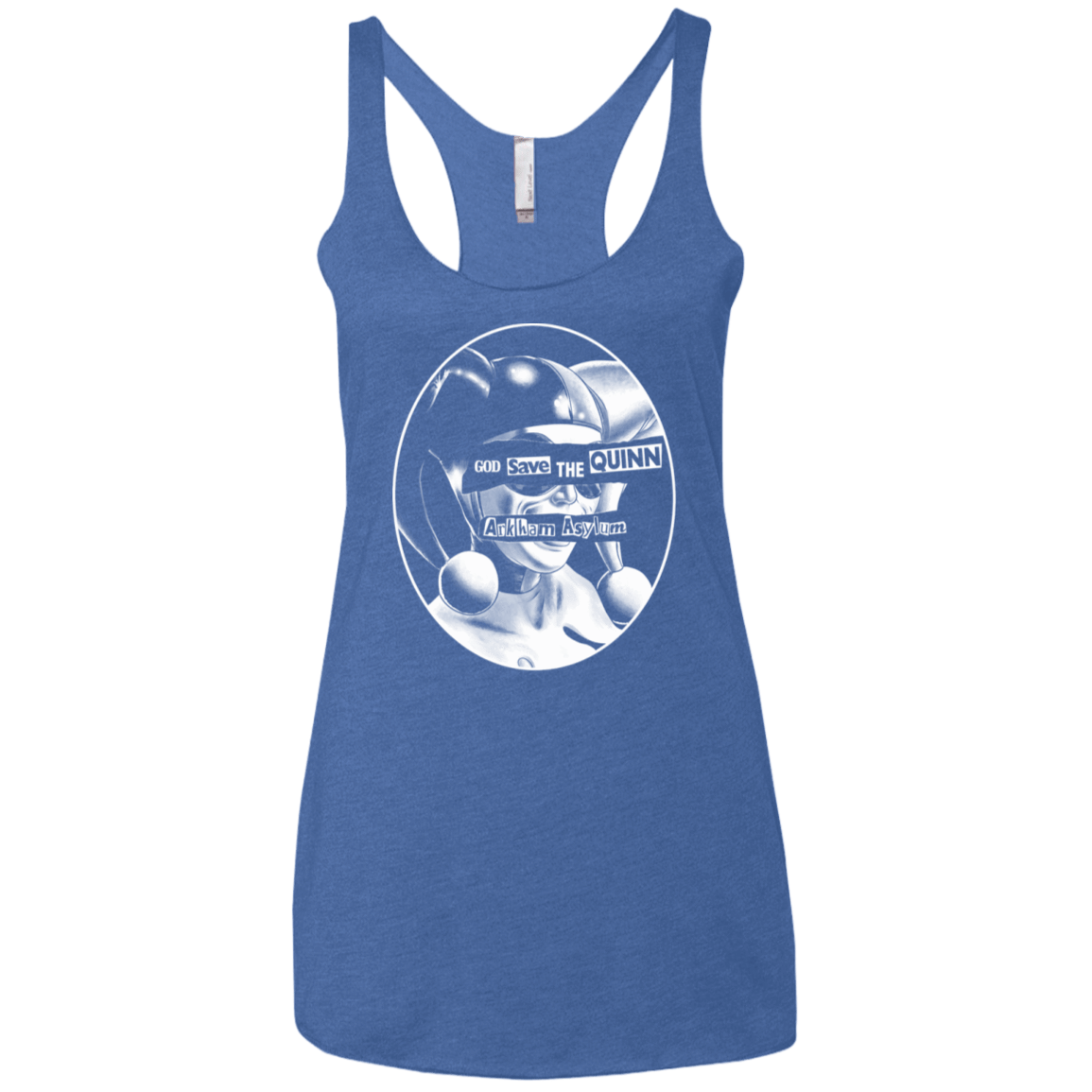 T-Shirts Vintage Royal / X-Small God Save The Quinn Women's Triblend Racerback Tank