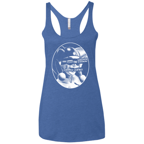 T-Shirts Vintage Royal / X-Small God Save The Quinn Women's Triblend Racerback Tank
