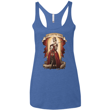 T-Shirts Vintage Royal / X-Small God Save The Quinn Women's Triblend Racerback Tank