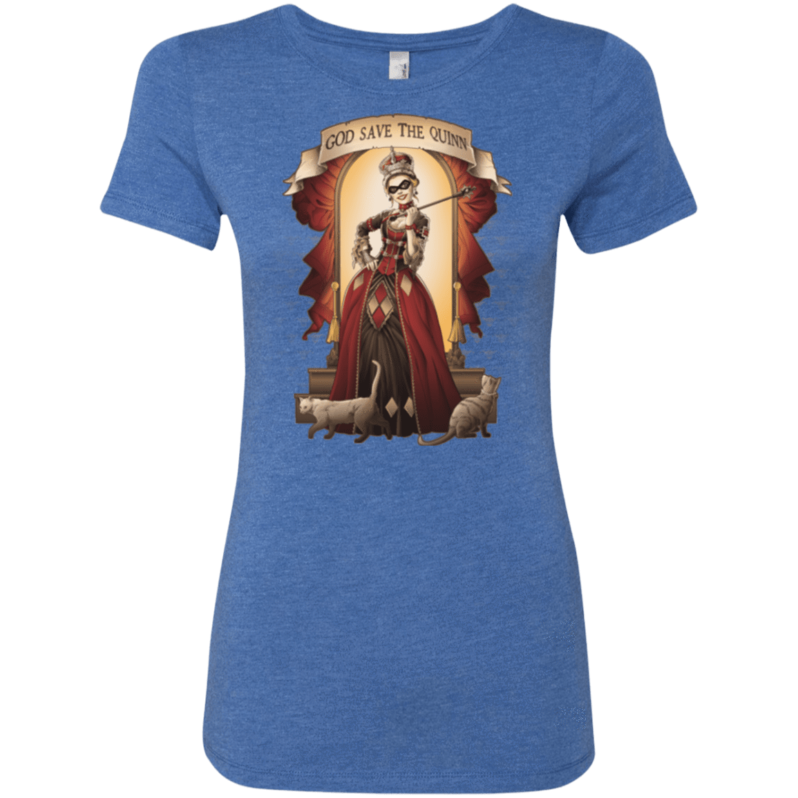 T-Shirts Vintage Royal / Small God Save The Quinn Women's Triblend T-Shirt