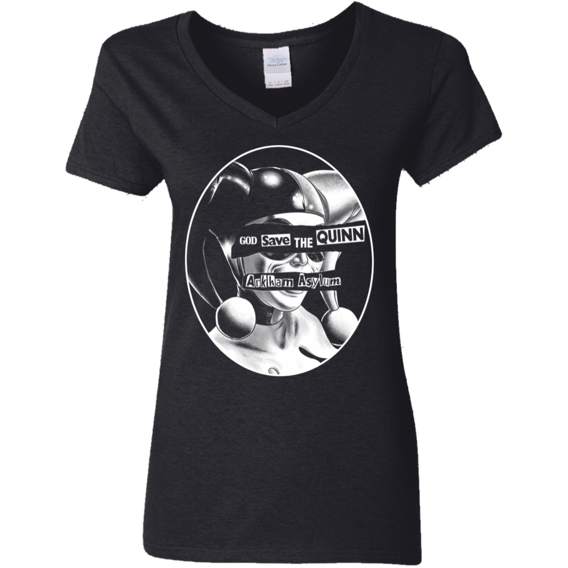 T-Shirts Black / S God Save The Quinn Women's V-Neck T-Shirt