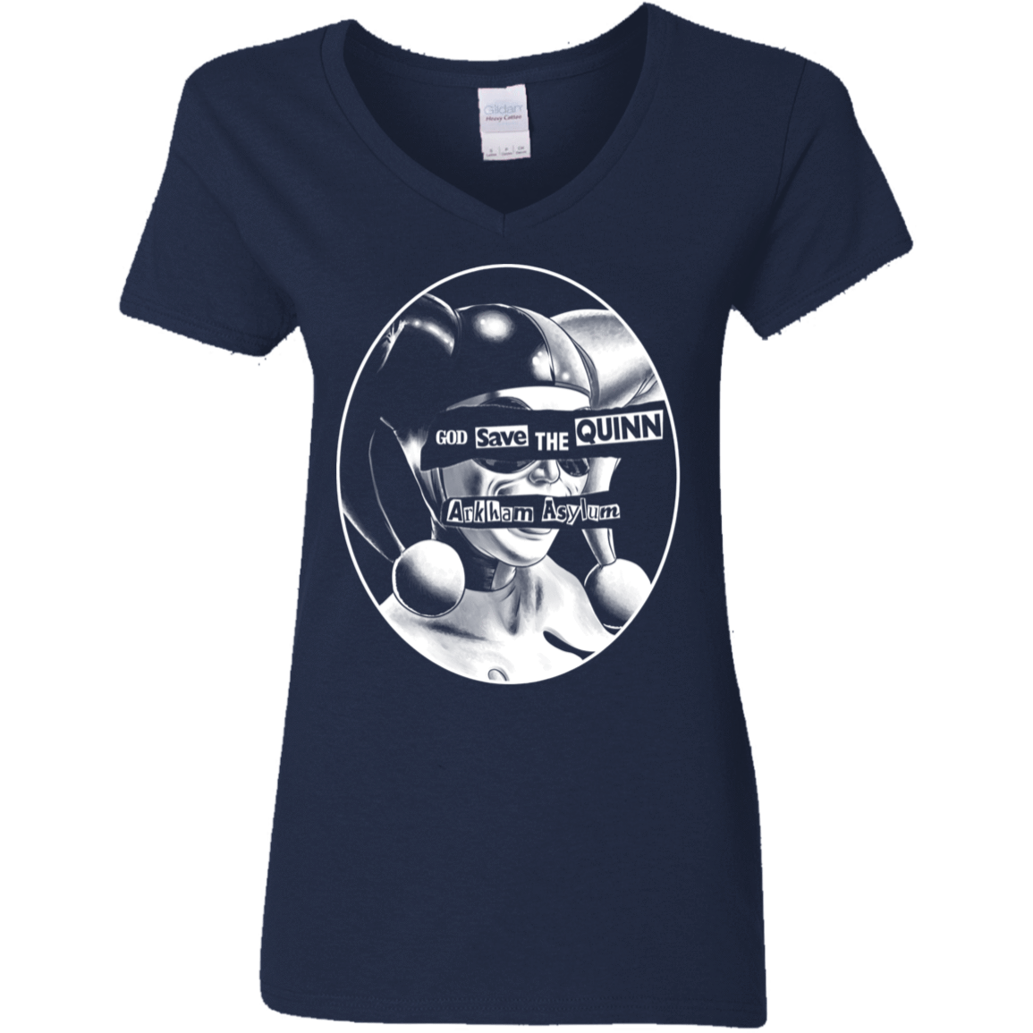 T-Shirts Navy / S God Save The Quinn Women's V-Neck T-Shirt