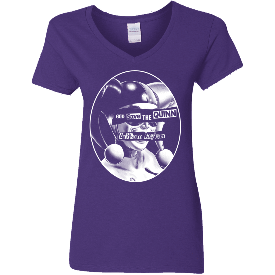 T-Shirts Purple / S God Save The Quinn Women's V-Neck T-Shirt