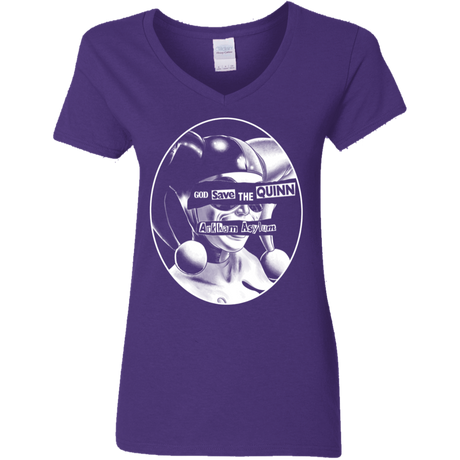 T-Shirts Purple / S God Save The Quinn Women's V-Neck T-Shirt