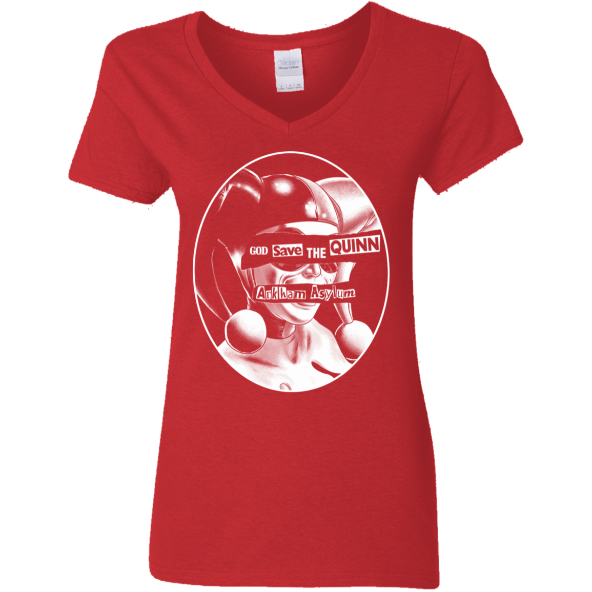 T-Shirts Red / S God Save The Quinn Women's V-Neck T-Shirt