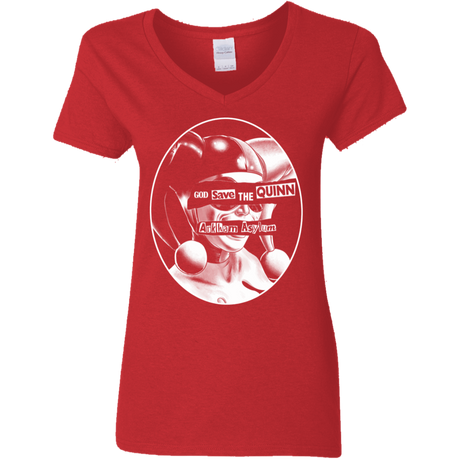 T-Shirts Red / S God Save The Quinn Women's V-Neck T-Shirt