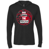 T-Shirts Vintage Black / X-Small God save Triblend Long Sleeve Hoodie Tee