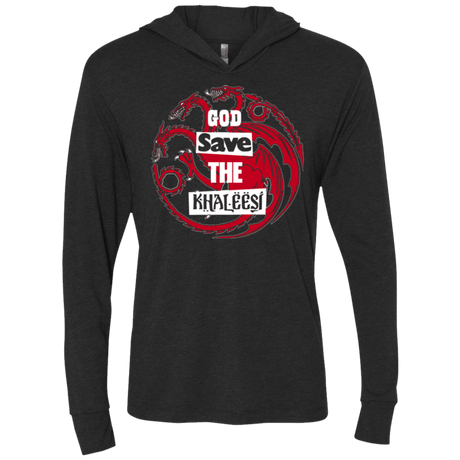 T-Shirts Vintage Black / X-Small God save Triblend Long Sleeve Hoodie Tee