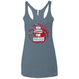 T-Shirts Indigo / X-Small God save Women's Triblend Racerback Tank