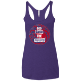 T-Shirts Purple / X-Small God save Women's Triblend Racerback Tank