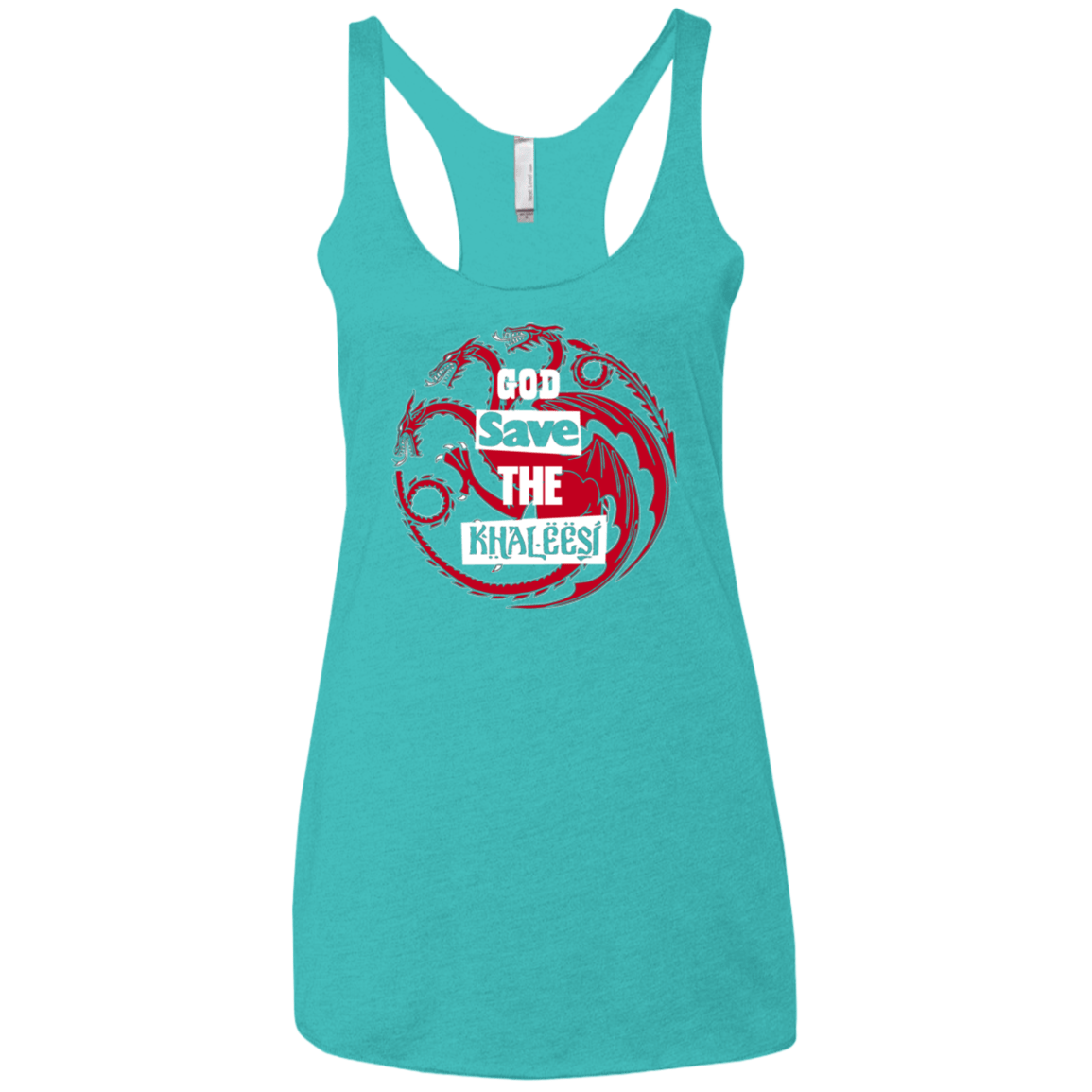 T-Shirts Tahiti Blue / X-Small God save Women's Triblend Racerback Tank