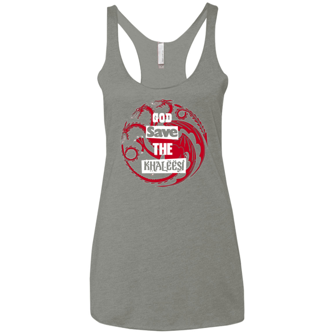 T-Shirts Venetian Grey / X-Small God save Women's Triblend Racerback Tank