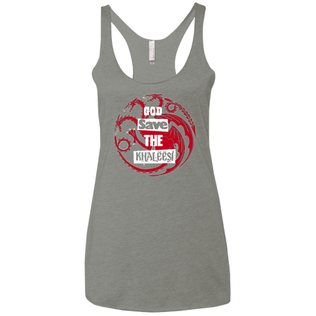 T-Shirts Venetian Grey / X-Small God save Women's Triblend Racerback Tank