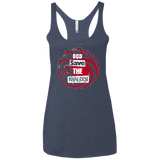 T-Shirts Vintage Navy / X-Small God save Women's Triblend Racerback Tank