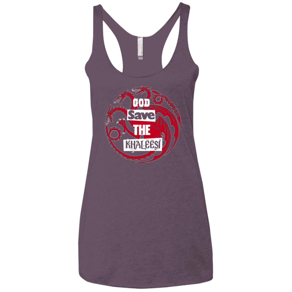 T-Shirts Vintage Purple / X-Small God save Women's Triblend Racerback Tank
