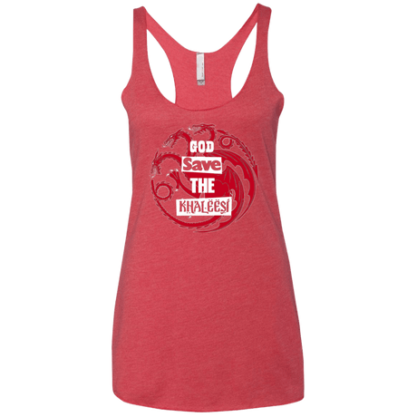 T-Shirts Vintage Red / X-Small God save Women's Triblend Racerback Tank