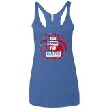 T-Shirts Vintage Royal / X-Small God save Women's Triblend Racerback Tank