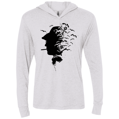 T-Shirts Heather White / X-Small Going Gonzo Triblend Long Sleeve Hoodie Tee