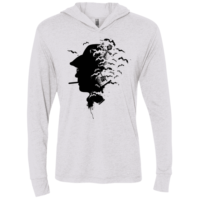 T-Shirts Heather White / X-Small Going Gonzo Triblend Long Sleeve Hoodie Tee