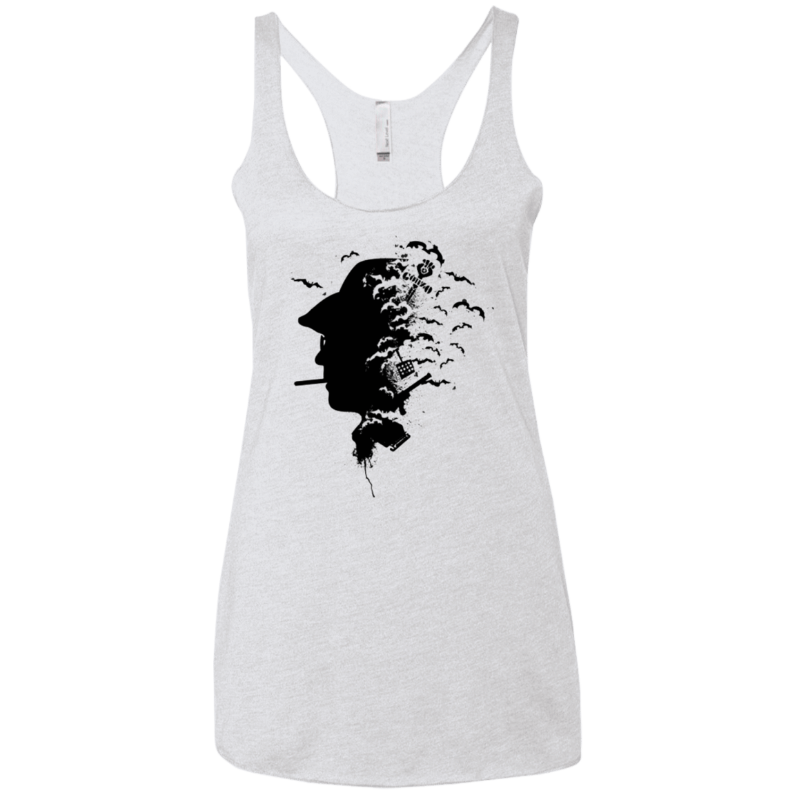 T-Shirts Heather White / X-Small Going Gonzo Women's Triblend Racerback Tank