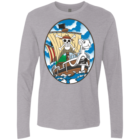 T-Shirts Heather Grey / Small Going Merry Men's Premium Long Sleeve