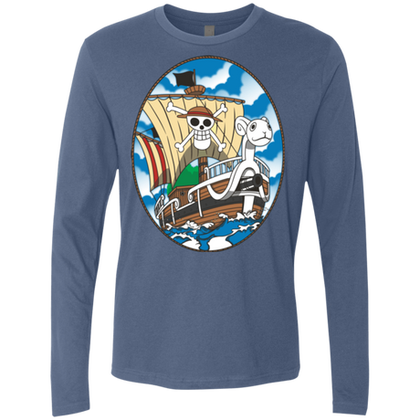 T-Shirts Indigo / Small Going Merry Men's Premium Long Sleeve