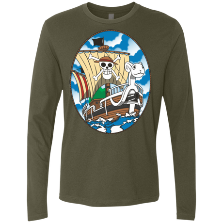 T-Shirts Military Green / Small Going Merry Men's Premium Long Sleeve