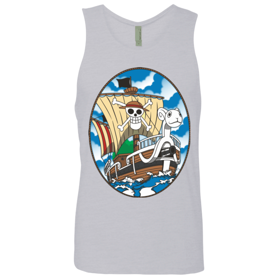 T-Shirts Heather Grey / Small Going Merry Men's Premium Tank Top