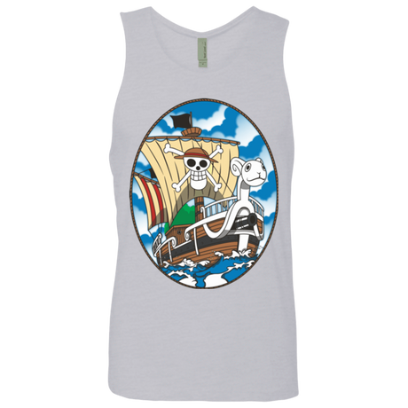 T-Shirts Heather Grey / Small Going Merry Men's Premium Tank Top
